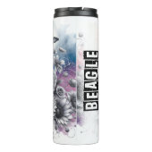 Beagleのグレースケールフローラチャーム タンブラー (裏面)