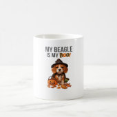 Beagleハロウィーンの衣装My BeagleはMy Boo Dog コーヒーマグカップ (中央)