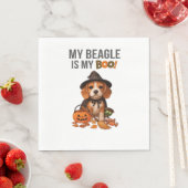 Beagleハロウィーンの衣装My BeagleはMy Boo Dog スタンダードランチョンナプキン (インサイチュ)