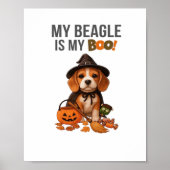 Beagleハロウィーンの衣装My BeagleはMy Boo Dog ポスター (正面)