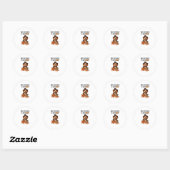 Beagleハロウィーンの衣装My BeagleはMy Boo Dog ラウンドシール (シート)