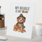 Beagleハロウィーンの衣装My BeagleはMy Boo Dog 台座サイン (インサイチュ)