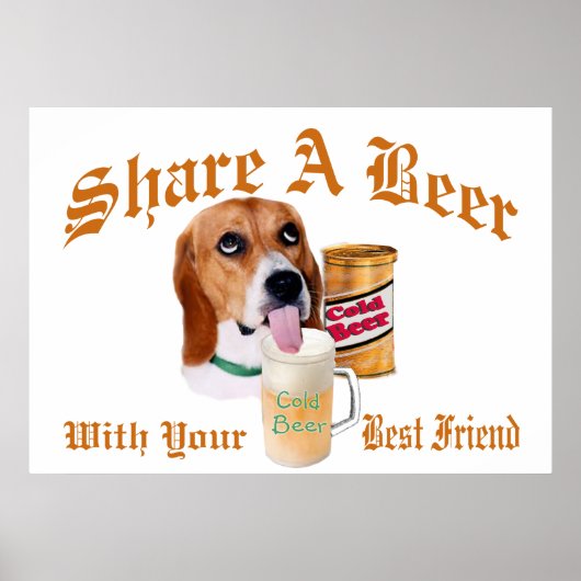 Beagle共有Aビールポスター ポスター (正面)