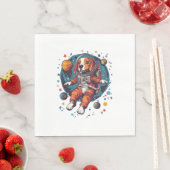 Beagle宇宙飛行士 – 宇宙探検家の犬 スタンダードランチョンナプキン (インサイチュ)