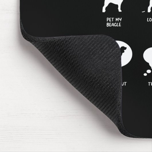 Beagle物事が時間の余裕をおもしろい持つ マウスパッド (コーナー)