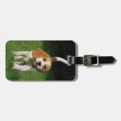 Beagle自分の写真を挿入 ラゲッジタグ (正面横)
