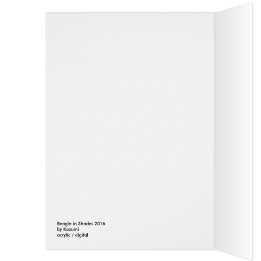 Beagle – ピンクのフレーム (内側 (左))