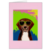 Beagle – ピンクのフレーム (正面)