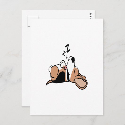 beagle ポストカード (正面/裏面)