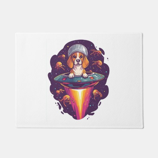 Beagle – 銀河間犬の出会い ドアマット (正面)