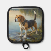 Beagle 鍋敷き (正面)