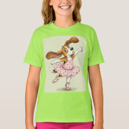 Beagle and Ballet, by Natasha Us Tシャツ