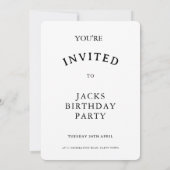 Beagle Birthday Party 招待状 (裏面)