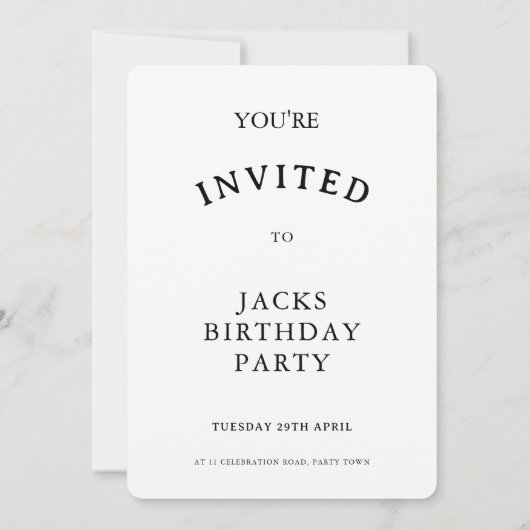 Beagle Birthday Party 招待状 (裏面)