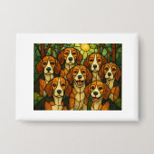 Beagle Buttons  einfach süss 缶バッジ (正面)