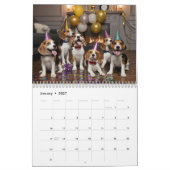 Beagle Calendar カレンダー (1月 2027)