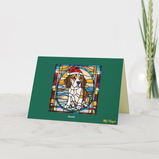 Beagle Christmas Cookie Card カード (裏面)
