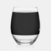 Beagle Christmas Dog Owner Xmas Holiday Pajama Lon ステムなしワイングラス (右)