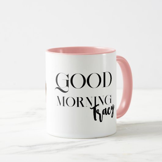 Beagle close upマグカップあなたの名前 マグカップ (正面右)