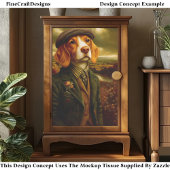 Beagle Country Gentleman Landscape EX9R Decoupage 薄葉紙