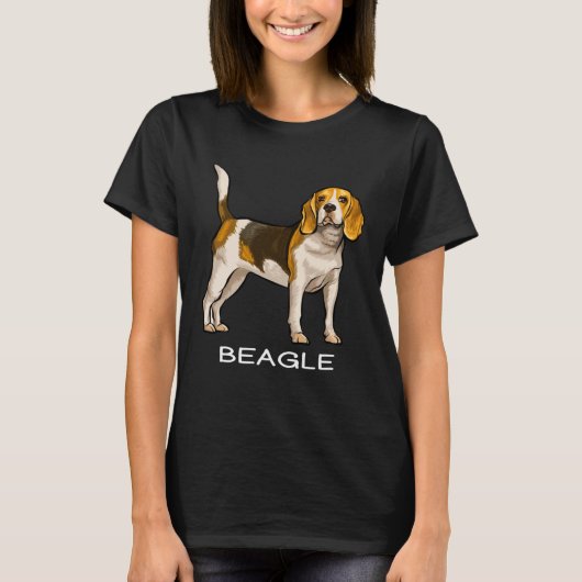 Beagle Crazy Dog Tシャツ (正面)