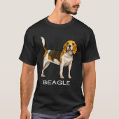 Beagle Crazy Dog Tシャツ (正面)