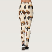 Beagle Cute Dog Lover Pattern レギンス (裏面)