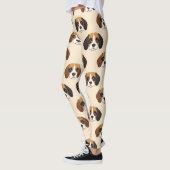 Beagle Cute Dog Lover Pattern レギンス (左)