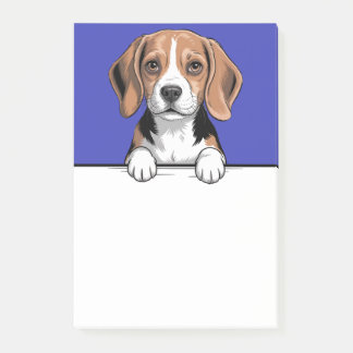 Beagle Cute Peeking Dog Lover Gifts Stationery ポストイット
