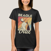 Beagle dad dog dad daddy master dogs beagle tシャツ (正面)