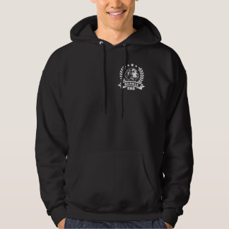 "Beagle Dad" mit Hundekopf auf Brust パーカ