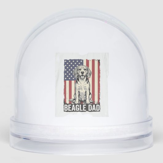 Beagle Dad Patriotic Vintage Dog Shirt Design_1 (正面)