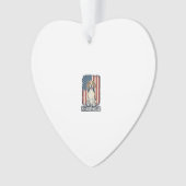 Beagle Dad Patriotic Vintage Engraving Dog Design_ オーナメント (正面)