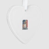 Beagle Dad Patriotic Vintage Engraving Dog Design_ オーナメント (正面)