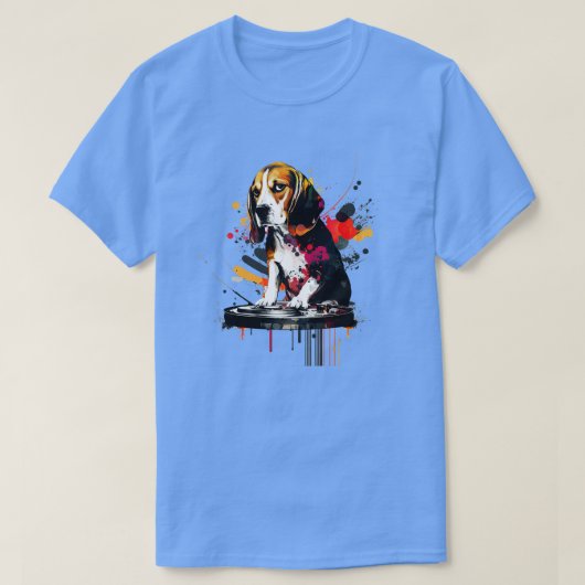 Beagle DJ Tシャツ (デザイン正面)