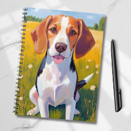 Beagle Dog Art Painting ノートブック