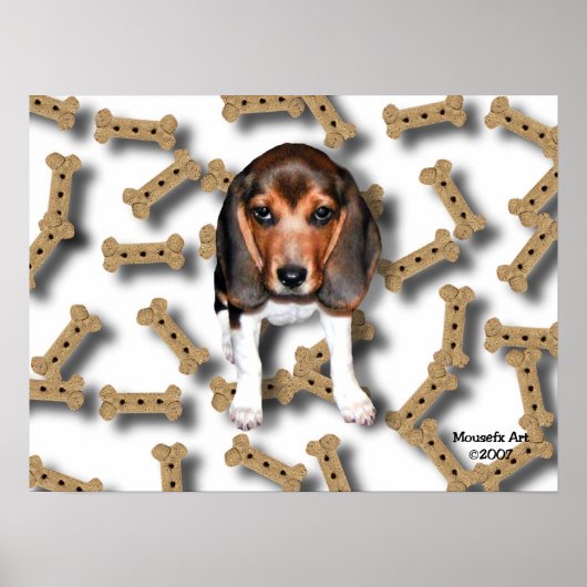 Beagle & Dog Biscuits Poster ポスター (正面)