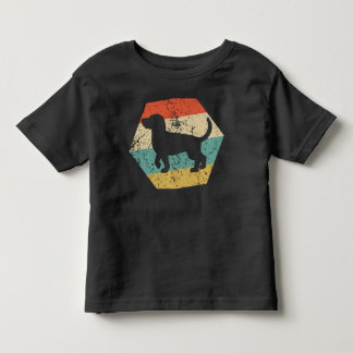 Beagle Dog Breed Retro Distressed Hexagon トドラーTシャツ