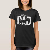 Beagle Dog   Cute Puppy dad father Tシャツ (正面)