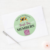 Beagle Dog Day Mailing  ラウンドシール (封筒)