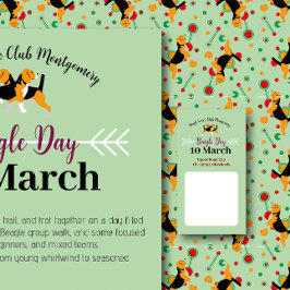 Beagle Dog Day Mailing  便箋