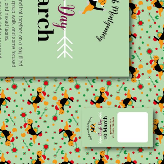 Beagle Dog Day Mailing  便箋