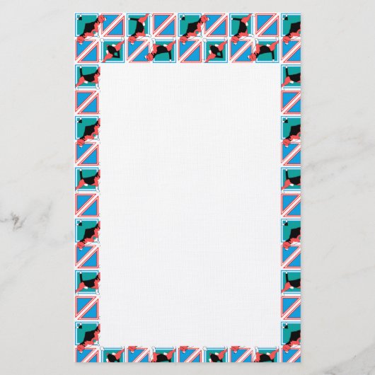 Beagle Dog Day Mailing  Stationery 便箋 (裏面)