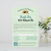 Beagle Dog Day Mailing  Stationery 便箋 (スタンド正面)