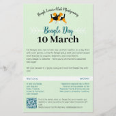 Beagle Dog Day Mailing  Stationery 便箋 (正面)