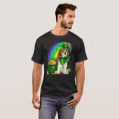 Beagle Dog Irish Leprechaun Saint St Patrick Day Tシャツ (正面フル)
