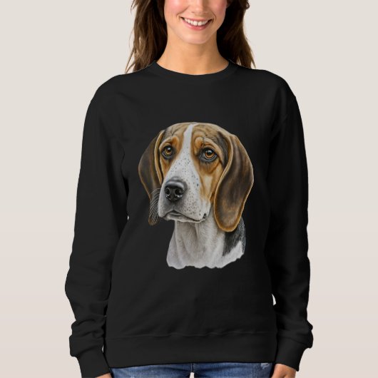 Beagle Dog Lover Mom & Dad スウェットシャツ (正面)