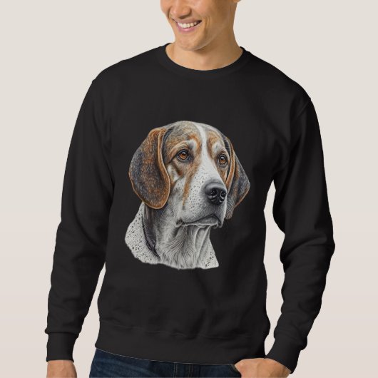 Beagle Dog Lover Mom & Dad_1 スウェットシャツ (正面)