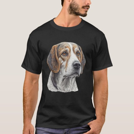 Beagle Dog Lover Mom & Dad_1 Tシャツ (正面)