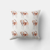 Beagle  Dog Pattern クッション (裏面)
